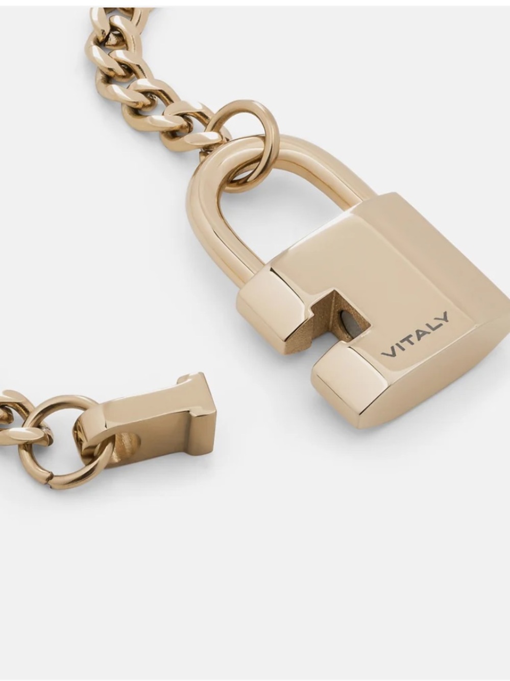 Men's Gold Padlock Necklace - Designer-Inspired Lock Pendant